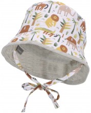 Двулицева детска шапка с UV 50+ защита Sterntaler - Джунгла, 51 cm, 18-24 месеца