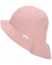 Двулицева детска шапка с UV 50+ защита Sterntaler - 43 cm, 5-6 месеца, розова -1