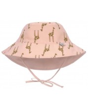 Двулицева слънцезащитна шапка Lassig - Splash & Fun, Giraffe, Pink, размер 50/51, 19-36 м