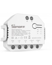 Двуканален смарт ключ Sonoff - DUALR3, Wi-Fi, 20A, бял -1