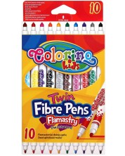 Двувърхи флумастери Colorino Kids - 10 цвята