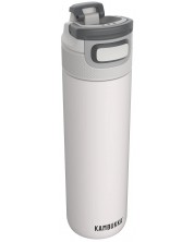 Двустенна бутилка за вода Kambukka Elton Insulated - Snapclean, 600 ml, Chalk White -1