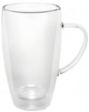Двустенни стъклени чаши с дръжка Bredemeijer - 2 броя, 320 ml -1