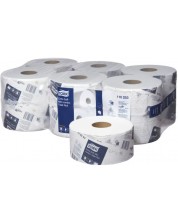 Двупластова тоалетна хартия Tork - Soft Mini Jumbo Premium, Т2, 12 x 170 m -1