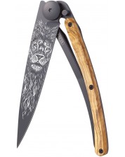 Джобен нож Deejo Olive Wood - Leo, 37 g -1