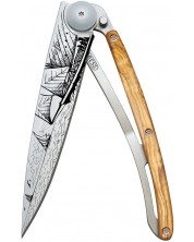 Джобен нож Deejo Olive Wood - Sailing, 37 g -1
