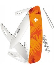 Джобно ножче Swiza - TT05, оранжево, с инструмент за кърлежи -1
