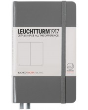 Джобен тефтер Leuchtturm1917 - A6, бели страници, Anthracite