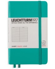 Джобен тефтер Leuchtturm1917 - A6, линиран, Emerald -1