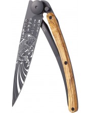 Джобен нож Deejo Olive Wood - Samurai, 37 g -1