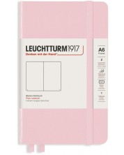 Джобен тефтер Leuchtturm1917 - A6, бели страници, Powder -1