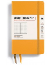 Джобен тефтер Leuchtturm1917 Rising Colors - A6, оранжев, страници на точки, твърди корици