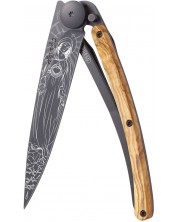 Джобен нож Deejo Olive Wood - Virgo, 37 g -1