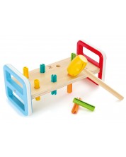 Дървена играчка с чукче Hape - Дъга -1