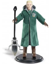Екшън фигура The Noble Collection Movies: Harry Potter - Draco Malfoy (Quidditch) (Bendyfig), 19 cm -1
