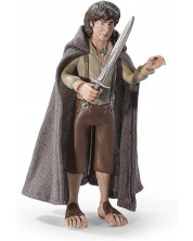 Екшън фигура The Noble Collection Movies: The Lord of the Rings - Frodo Baggins (Bendyfigs), 19 cm