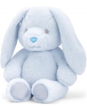 Eкологична плюшена играчка Keel Toys Keeleco - Бебе зайче, синьо, 16 cm -1