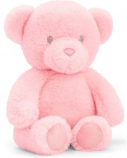 Eкологична плюшена играчка Keel Toys Keeleco - Бебе мече, розово, 16 cm