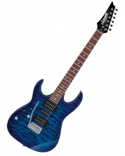 Електрическа китара Ibanez - GRX70QAL TBB, синя