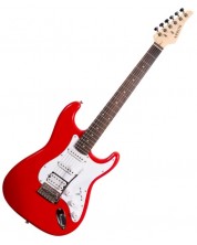 Електрическа китара Arrow - ST 211, Diamond Red Rosewood/White -1
