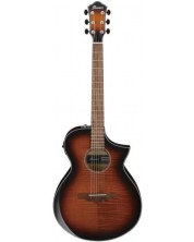 Електро-акустична китара Ibanez - AEWC400 AMS, кафява -1