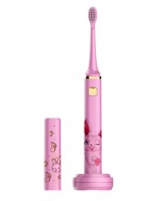 Електрическа четка за зъби IQ - Kids Pink, 2 накрайници, розова