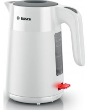 Електрическа кана за вода Bosch - MyMoment, TWK2M161, 2400W, 1.7 l, бяла -1