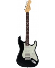 Електрическа китара Fender - Japan Hybrid II Stratocaster HSS, черна -1