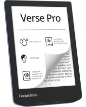 Електронен четец PocketBook - Verse Pro, 6'', 512MB/16GB, Azure -1
