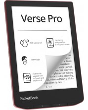 Електронен четец PocketBook - Verse Pro, 6'', 512MB/16GB, Passion Red