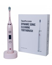 Електрическа четка за зъби IQ - Brushes Pink, 2 накрайници, розова -1