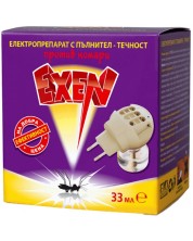 Електрически уред против комари Exen - Течен пълнител, 33 ml, 45 нощи -1