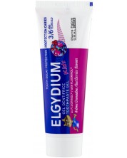 Elgydium Kids Гелообразна паста за зъби, горски плодове, 3-6 години, 50 ml
