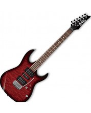 Електрическа китара Ibanez - GRX70QA, Transparent Red Burst