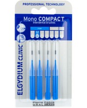 Elgydium Clinic Интердентални четки Mono Compact, ISO 1, 4 броя, сини