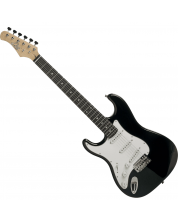 Електрическа китара EKO - S-300 LH, черна/бяла