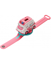 Електронна играчка Raya Toys - Кола-часовник, бърза помощ -1