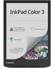 Електронен четец PocketBook - InkPad Color 3, 7.8'', 32GB, Stormy Sea -1