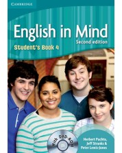 English in Mind Level 4 Student's Book with DVD-ROM / Английски език - ниво 4: Учебник + DVD-ROM -1