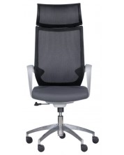 Ергономичен стол Carmen - 7576, сив/черен -1