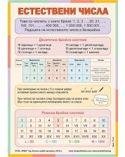 Естествени числа: Учебно табло по математика за 4. клас. Учебна програма 2023/2024 (Рива)