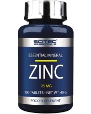 Essentials Zinc, 25 mg, 100 таблетки, Scitec Nutrition -1