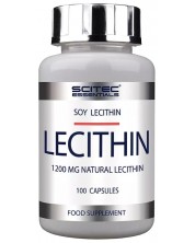 Essentials Lecithin, 1200 mg, 100 капсули, Scitec Nutrition -1