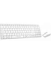 Комплект мишка и клавиатура Esperanza - EK122 Liberty, бели -1