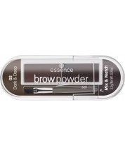 Essence Комплект за вежди Brow Powder, 02 Dark & Deep, 2.3 g -1