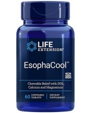 EsophaCool, 60 дъвчащи таблетки, Life Extension