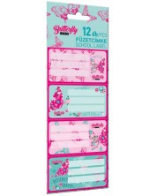 Ученически етикети Lizzy Card Cute Butterfly - 12 броя -1