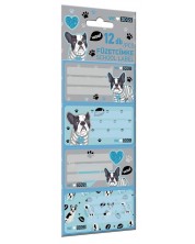 Ученически етикети Lizzy Card We Love Dogs Woof - 12 броя -1