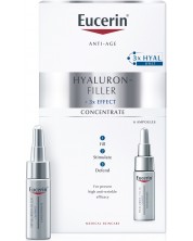 Eucerin Hyaluron-Filler Концентрат за лице, 6 x 5 ml -1
