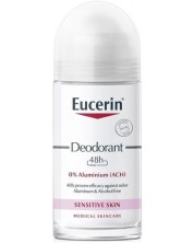 Eucerin Deo Рол-он против нормално изпотяване, без алуминиеви соли, 50 ml -1